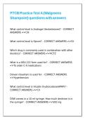 PTCB Practice Test A &lpar;Walgreens Sharepoint&rpar; questions with answers