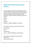 Walgreens PTCB test questions with answers