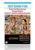 TEST BANK FOR Racial And Ethnic Groups Sixteenth Edition Richard T&period; Schaefer&comma; Depaul University