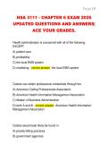 HSA 3111 - CHAPTER 6 EXAM 2026  UPDATED QUESTIONS AND ANSWERS&vert;  ACE YOUR GRADES&period; 