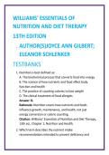 Nursing Nutrition Study Guide & Practice MCQs &ndash; Williams&rsquo; Diet Therapy 13th Edition