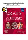 Test Bank For Gray's Anatomy for Students Flash Cards 5th Edition by Richard Drake &vert; All Chapters 1-8&vert; Complete Edition 2026