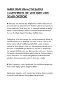 AMELIA SUNG VSIM ACTIVE LABOUR COMPREHENSIVE TEST 2026 STUDY GUIDE SOLVED QUESTIONS