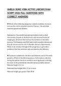 AMELIA SUNG VSIM ACTIVE LABOUR EXAM SCRIPT 2026 FULL QUESTIONS WITH CORRECT ANSWERS