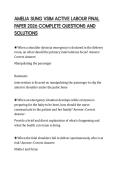 AMELIA SUNG VSIM ACTIVE LABOUR FINAL PAPER 2026 COMPLETE QUESTIONS AND SOLUTIONS