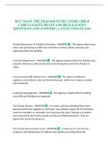 DCF TRAIN THE TRAINER STUDY GUIDE CHILD CARE FACILITY RULES AND REGULATIONS QUESTIONS AND ANSWERS &vert; LATEST UPDATE 2026