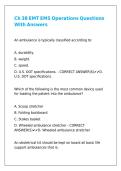 Ch 38 EMT EMS Operations Questions With Answers