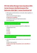 NYC Site Safety Manager Exam Questions With  Correct Answers &lpar;Verified Answers&rpar; Plus  Rationales 2026 Q&A &vert; Instant Download Pdf