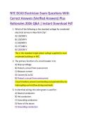 NYC DCAS Electrician Exam Questions With  Correct Answers &lpar;Verified Answers&rpar; Plus  Rationales 2026 Q&A &vert; Instant Download Pdf 