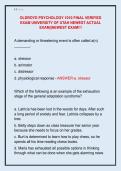 OLDROYD PSYCHOLOGY 1010 FINAL VERIFIED  EXAM UNIVERSITY OF UTAH NEWEST ACTUAL  EXAM&vert;&vert;NEWEST EXAM&excl;&excl;&excl;