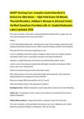 EDAPT Nursing Care&colon; Complex Gastrointestinal & Endocrine Alterations &ndash; High-Yield Exam &lpar;GI Bleeds&comma; Thyroid Disorders&comma; Addison&rsquo;s Disease & Adrenal Crisis&rpar;&vert;Verified Questions Provided with A&plus; Graded Rationales Latest Updated 2026 