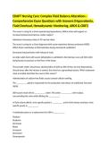 EDAPT Nursing Care&colon; Complex Fluid Balance Alterations &ndash; Comprehensive Exam Questions with Answers Graded A&plus; Latest Updated 2026