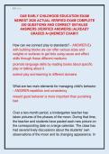 OAE EARLY CHILDHOOD EDUCATION EXAM  NEWEST 2026 ACTUAL VERIFIED EXAM COMPLETE  250 QUESTIONS AND CORRECT DETAILED  ANSWERS &lpar;VERIFIED ANSWERS&rpar; &vert;ALREADY  GRADED A&plus;&vert;&vert;NEWEST EXAM&excl;&excl;&excl; 