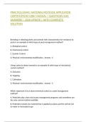 PRACTICE EXAM&comma; NATIONAL PESTICIDE APPLICATOR CERTIFICATION CORE MANUAL &vert; QUESTIONS AND ANSWERS &vert; 2026 UPDATE &vert; WITH COMPLETE SOLUTION