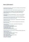 Nurs 1210 exam 3 Questions and Answers