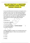  MLS AMT Practice Questions 1 & 2 &ndash; Comprehensive Review & Verified Answers