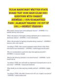 Texas Manicurist Written State Board Test 2026 MAIN Exam 300&plus; QUESTIONS WITH CORRECT ANSWERS&vert;&vert;100&percnt; GUARANTEED PASS&vert;&vert;ALREADY GRADED 100 OUT OF 100&vert;&vert;<<NEWEST VERSION>>