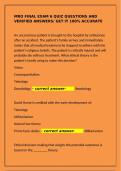 MRO FINAL EXAM 6 QUIZ QUESTIONS AND VERIFIED ANSWERS&semi; GET IT 100- ACCURATE