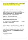 NR 509 Advanced Assessment Quiz 1 &vert; Questions & Correct Answers