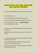  NR509 Bates Test Bank Questions & Verified Answers &ndash; Comprehensive Nursing Review