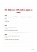 IFSTA 7th Edition Fire 1 CH 1-15 Final Review Questions and Answers&period;