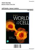 Test Bank - Becker's World of the Cell&comma; 10th Edition &lpar;Hardin&comma; 2022&rpar; Chapter 1-26 &vert; All Chapters covered &vert; Latest Edition