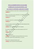 TEXAS JURISPRUDENCE EXAM 2026 COMPLETE EXAM QUESTIONS AND ACCURATE ANSWERS &vert;ALREADY PASSED
