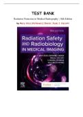 Radiation Safety and Radiobiology in Medical Imaging&comma; 10th Edition &lpar;Mary Alice Statkiewicz Sherer & Paula J&period; Visconti&rpar; &ndash; Complete Test Bank Chapters 1&ndash;16
