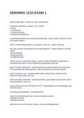 NURSING 1210 EXAM 1&period; QUESTIONS AND ANSWERS VERIFIED