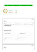CDSE Derivative Classification Test Questions and Answers &vert;Accurate&vert; Verified