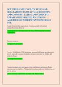 DCF CHILD CARE FACILITY RULES AND  REGULATIONS EXAM ACTUAL QUESTIONS  AND ANSWERS - LATEST AND COMPLETE  UPDATE WITH VERIFIED SOLUTIONS &ndash;  ASSURED PASS WITH INSTANT DOWNLOAD  PDF&period;