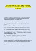 ATI MENTAL HEALTH PROCTORED EXAM 150  QUESTIONS AND CORRECT ANSWERS LATEST 2026  GRADED A&plus;