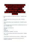 COSMETOLOGY TEXAS STATE BOARD WRITTEN EXAM QUESTIONS WITH CORRECT ANSWERS&vert;&vert;100&percnt; GUARANTEED PASS&vert;&vert;ALREADY GRADED 100 OUT OF 100&vert;&vert;<<NEWEST VERSION>>