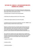 EXIT HESI 700 &plus; BANK 301 - 400 EXAM QUESTIONS WITH ANSWERS 100&percnt; CORRECT 