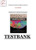 Test Bank for Neuroscience 6th Edition by Dale Purves