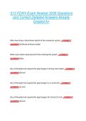 S12 FDNY Exam Newest 2026 Questions  and Correct Detailed Answers Already  Graded A&plus; 