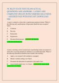 NC BLET STATE TEST EXAM ACTUAL  QUESTIONS AND ANSWERS - LATEST AND  COMPLETE UPDATE WITH VERIFIED SOLUTIONS &ndash; ASSURED PASS WITH INSTANT DOWNLOAD  PDF&period;