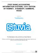 &lbrack;TEST BANK&rsqb; ACCOUNTING  INFORMATION SYSTEMS&comma; 15TH EDITION BY ROMNEY&comma; STEINBART&comma; SUMMERS&comma; WOOD