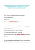 Physics Assessment C165 Integrated Physical Science  WGU Exam Newest 2026 Questions and Correct  Detailed Answers Already Graded A&plus;