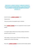 ONS&sol;ONCC CHEMOTHERAPY IMMUNOTHERAPY  CERTIFICATION EXAM NEWEST 2026 QUESTIONS  and CORRECT DETAILED ANSWERS ALREADY  GRADED A&plus; 
