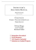 Calculus&colon; Early Transcendentals&comma; 3rd Edition &ndash; Briggs&comma; Cochran&comma; Gillett &ndash; Complete Instructor&rsquo;s Solutions Manual with Step-by-Step Answers &lpar;Ch&period; 1&ndash;17 &plus; Appendices&rpar;