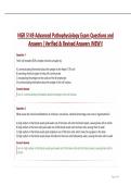 NGR 5149 Advanced Pathophysiology Exam Questions and Answers &vert; Verified & Revised Answers &lpar;NEW&rpar;&excl;