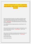 Exam 1&colon; NUR208&sol; &lpar;Latest 2024&sol; 2025 Update&rpar; Mental Health Nursing&hellip;&period; And NUR208 EAQ1&colon;Health And Maintenance