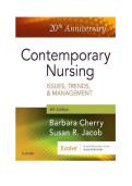 Contemporary Nursing&colon; Issues&comma; Trends&comma; & Management Test Bank &lpar;Eighth Edition&rpar; &mdash; Cherry & Jacob &mdash; 2026 Updated &bull; 100&percnt; Exam Prep Guarantee