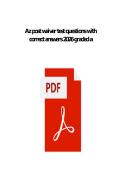 AZ POST Waiver Test Exam questions and answers with complete solutions latest update graded a&plus;&plus; 2025&sol;2026