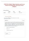 NURS 5366 Module 1 - 5 Quiz&colon; BUNDLED Exam Questions and Correct Answers &vert; Spring 2026 &vert; University of Texas Arlington