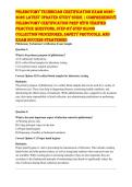 PHLEBOTOMY TECHNICIAN CERTIFICATION EXAM 2026 &vert; COMPLETE STUDY GUIDE & VERIFIED PRACTICE QUESTIONS