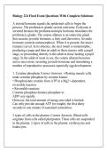 Biology 224 Final Exam Questions With Complete Solutions
