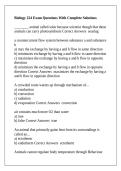 Biology 224 Exam Questions With Complete Solutions