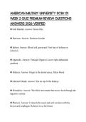 AMERICAN MILITARY UNIVERSITY SCIN 131 WEEK 2 QUIZ PREMIUM REVIEW QUESTIONS ANSWERS 2026 VERIFIED
